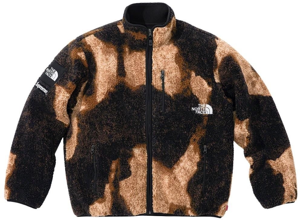 Supreme®/The North Face® Bleached Denim Print Fleece Jacket view 5